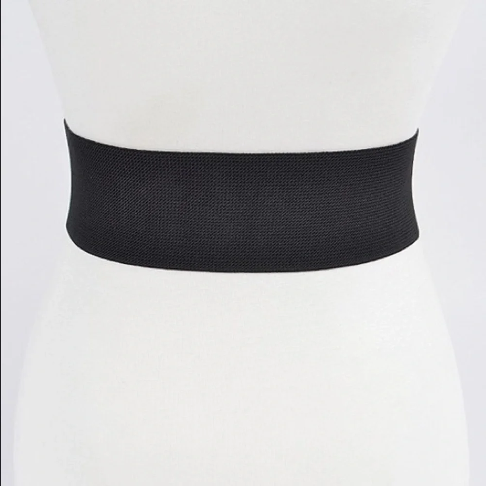 Western Triple Buckle Elastic Corset Statement Belt